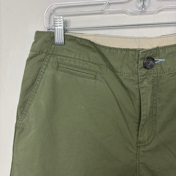 Banana Republic Cotton Green‎ Bermuda Shorts Vintage Preppy Size 8 - Picture 2 of 9
